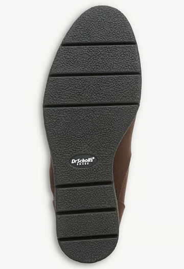 Boot nữ da thật Dr. Scholl's Women's Women's Bianca Wedge Bootie Color Dark Umber Brown Microsuede - Giày nữ xuất khẩu Âu, Mỹ