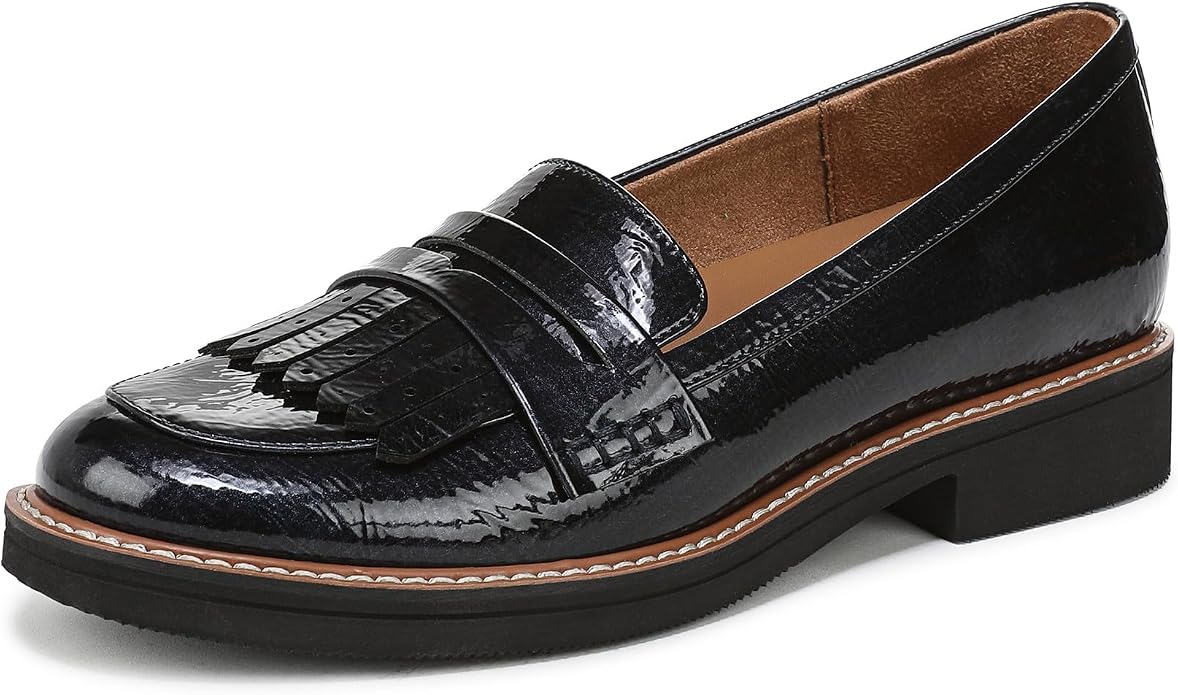Giày nữ VNXK Naturalizer Mocassins Pacey pour femme Couleur  Bleu marine verni - Giày nữ xuất Mỹ, Âu