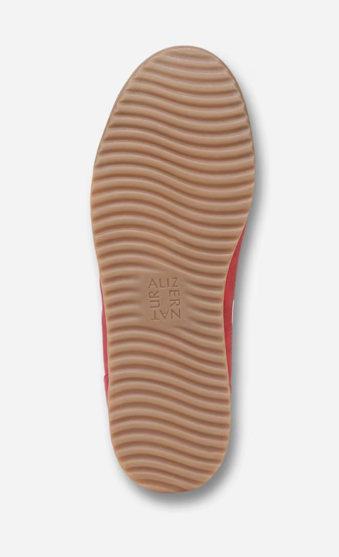 Giày nữ VNXK Naturalizer Women's Lorena Lace Up Sneaker Color Deep Red Fabric & Suede - Giày nữ xuất Mỹ, Âu