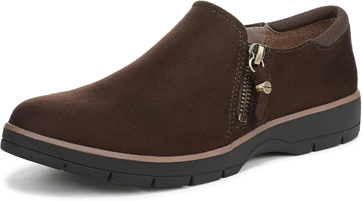 Giày nữ VNXK Dr.Scholl's Shoes Femme Nice Day Now Couleur  Micro marron foncé - Giày nữ xuất khẩu Âu, Mỹ