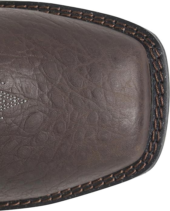 Giày bảo hộ nam, giày đi xe PKL, giày đi phượt da cá sấu thật, chống nước, đế cách điện và chống đinh chính hãng DOUBLE-H Men's Phantom Rider Arbiter 6" Romeo Wide Square Composite Toe Work Boots with Carib Dusky Leather Upper, Comfort Footbed, EH-Rated - Giày xuất dư Mỹ