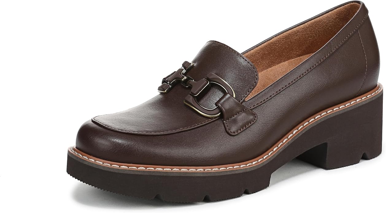 Giày nữ VNXK Naturalizer Women's Corrine Loafer Color Dark Brown - Giày nữ xuất Mỹ, Âu