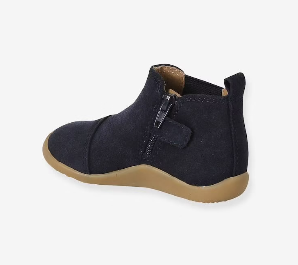 Giày Trẻ Em Soft Leather Boots, Zipped &amp; Elasticated – Chính Hãng Vertbaudet, Hàng Xuất Dư Cao Cấp