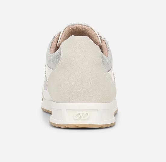 Giày nữ VNXK Naturalizer Women's Garnet Sneaker Color White/Silve Faux Nubuck - Giày nữ xuất Mỹ, Âu