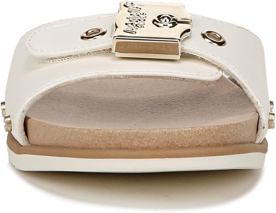 Dép nữ Dr. Scholl's Shoes Women's Nice Iconic Flat Sandal Color Off-white - Giày xuất dư Mỹ