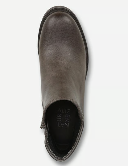 Boot cao cổ nữ da thật Naturalizer Janet Water Repellent Platform Bootie Color Mushroom Grey Leather- Giày nữ xuất khẩu Âu, Mỹ