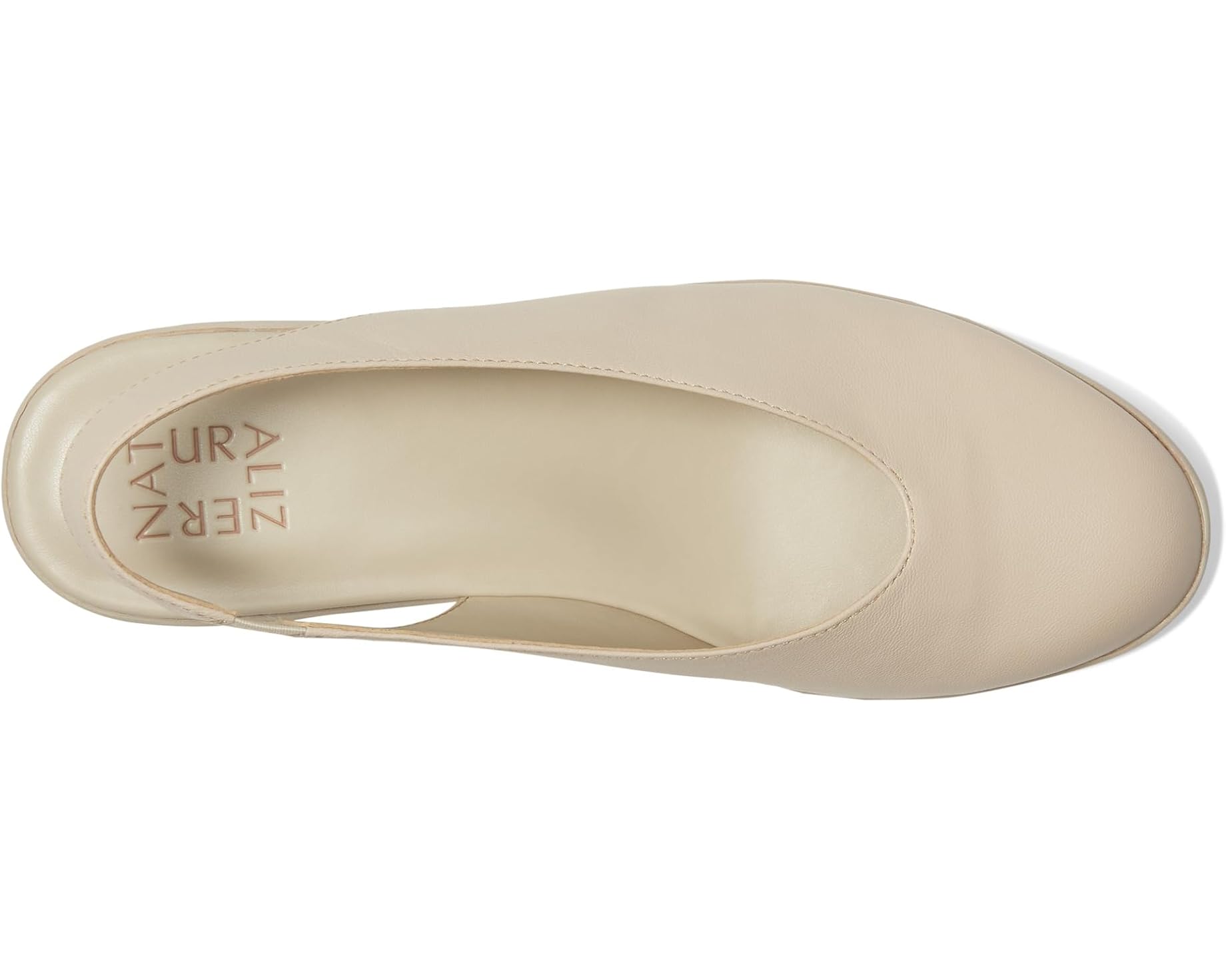 Giày nữ VNXK Naturalizer Sutton Slingback Wedge Porcelain Leather - Giày nữ xuất Mỹ, Âu