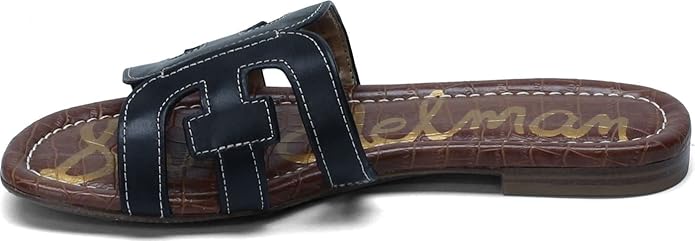 Dép sandal nữ Sam Edelman Women's Bay Flat Sandal Black - Giày nữ xuất khẩu Âu, Mỹ