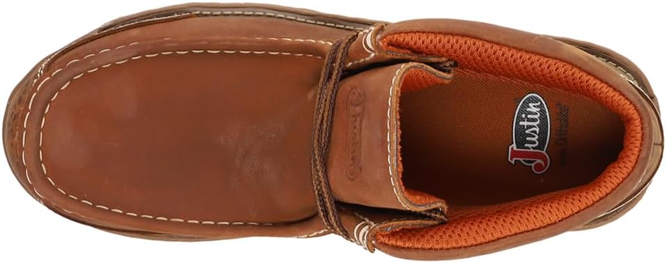 Giày cao cổ nam da thật chống nước, đế cách điện và chống đinh Justin Original Work Boots Mens Crafton Waterproof - Giày nam xuất khẩu Mỹ