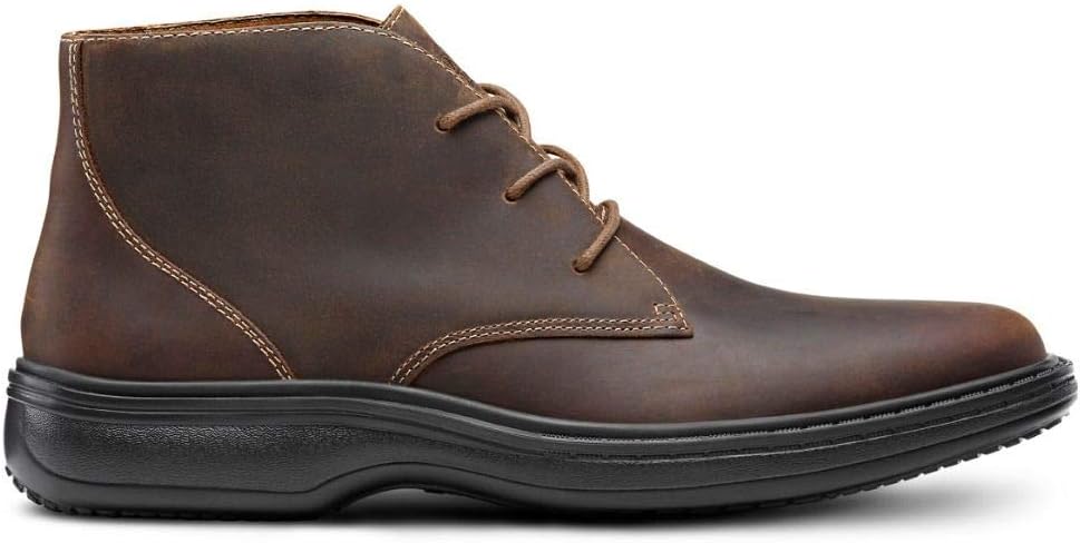 Giày nam Dr. Comfort Ruk Men's Therapeutic Diabetic Extra Boot Leather Lace-up - Giày nam xuất khẩu Âu, Mỹ
