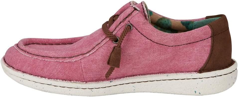 Giày nữ VNXK Justin Women's Hazer Pink Lace Up Casual Shoe - Giày nữ xuất khẩu Mỹ, EU