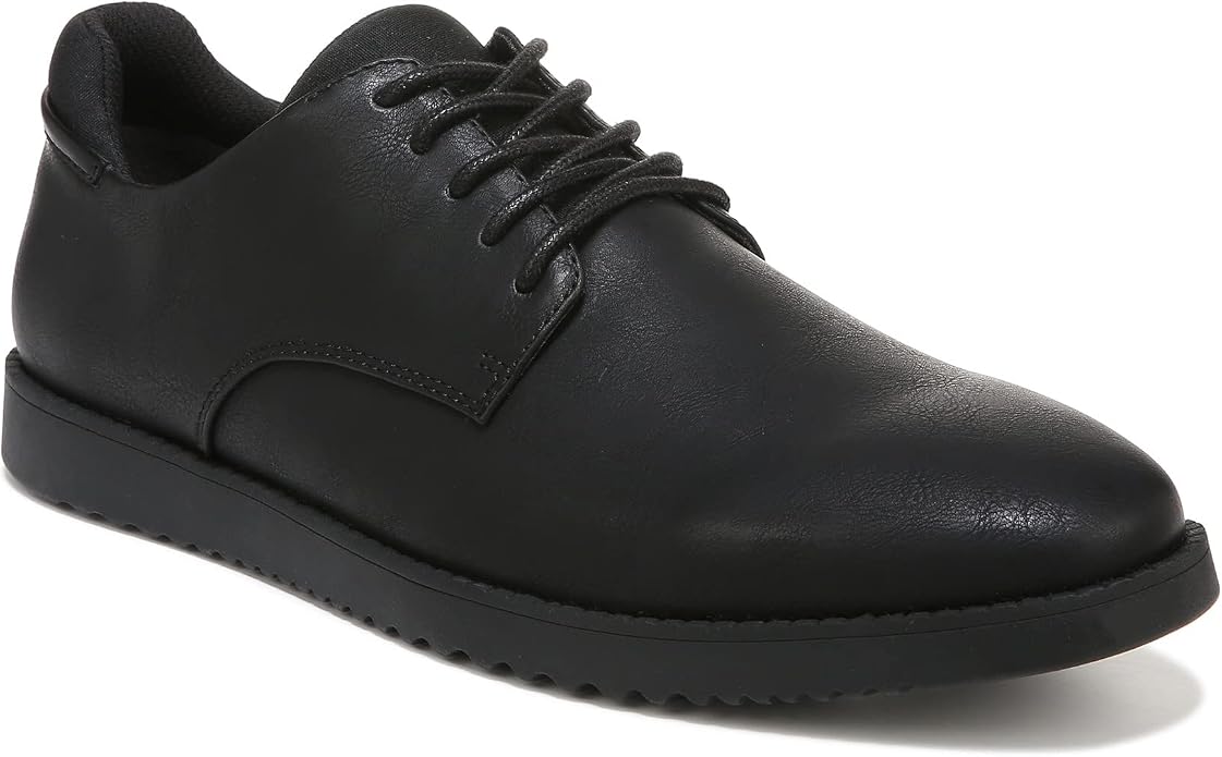 Giày nam da thật Dr. Scholl's Shoes Men's Sync Work Oxfords Full Black - Giày nam xuất khẩu Mỹ, Eu