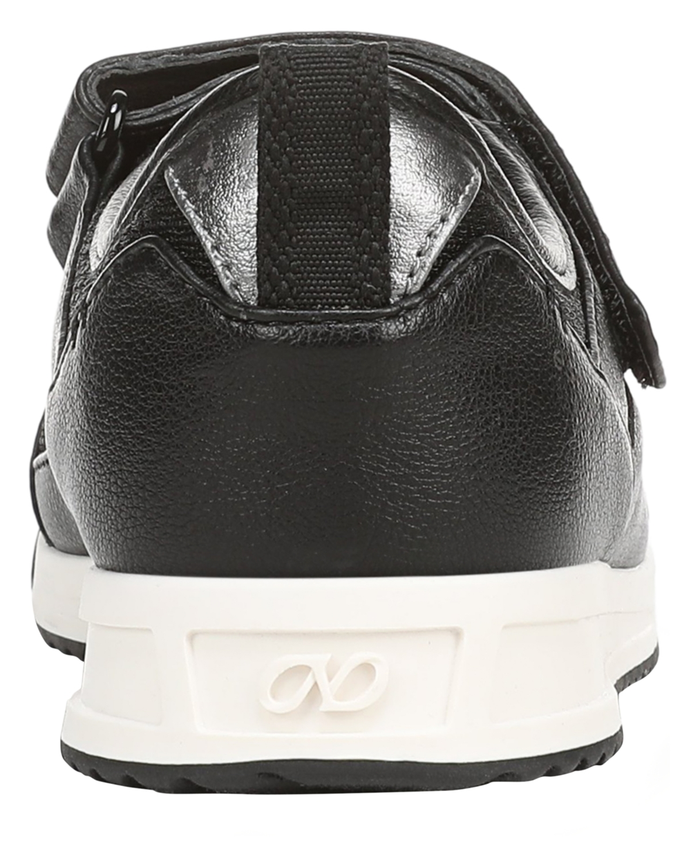 Giày nữ VNXK Naturalizer Women's Greta Slip On Sneaker Shoes Color Black Mesh Faux Leather - Giày xuất Mỹ, Âu