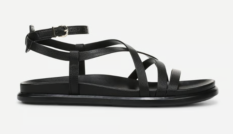 Sandal nữ Naturalizer Women's Fame Sandal Color  Black Faux Leather - Giày nữ xuất dư Âu, Mỹ