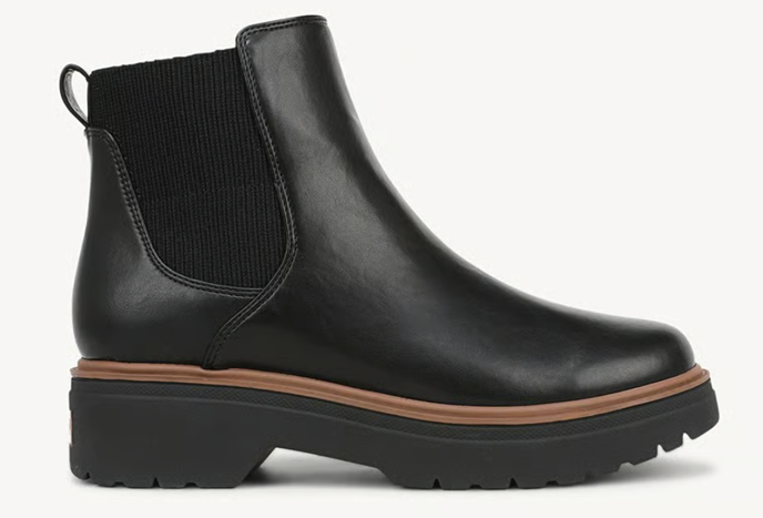 Boot nữ VNXK da bò thật Dr. Scholl's Women's Bring Vibes Chelsea Boot Color Black  Leather- Hàng xuất Mỹ