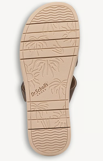 Sandal nữ Dr. Scholl's Women's Posie Slingback Sandal Color Dark Brown Faux Leather- Giày xuất dư Mỹ