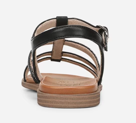 Sandal nữ Naturalizer womens Julia Strappy Sandal Color Black - Giày nữ xuất dư Âu, Mỹ