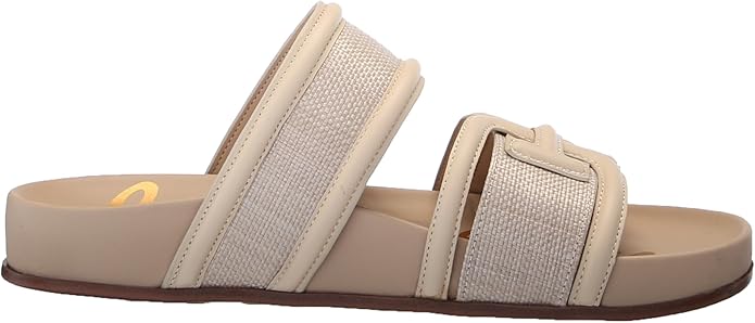 Sandal nữ Sam Edelman Women's Rowan Slide Sandal Light Natural Linen - Giày xuất Mỹ