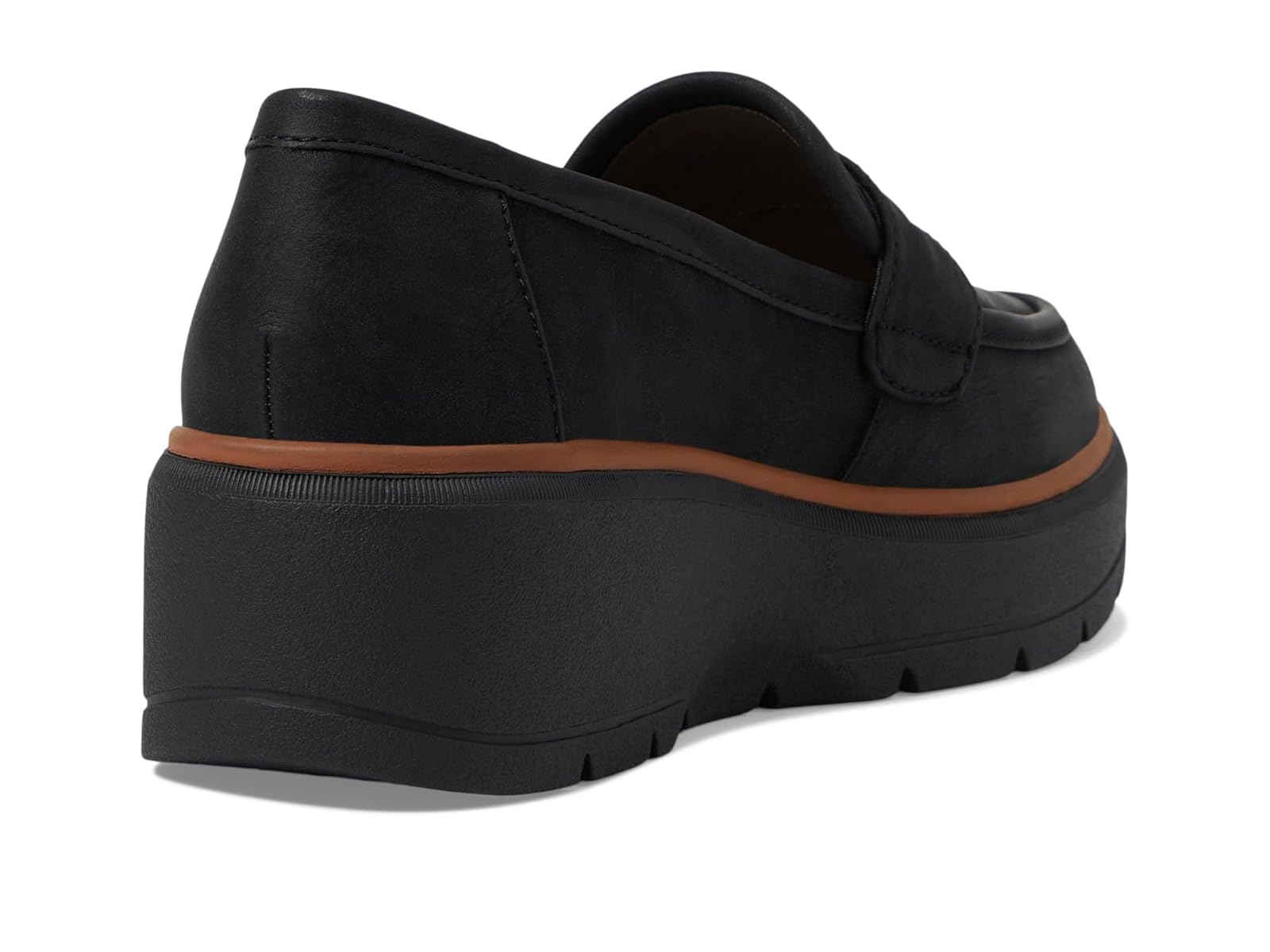 Giày nữ Womens DR. SCHOLL'S NICE DAY MAX Black Wedge Penny Loafer - Giày nữ xuất khẩu Âu, Mỹ