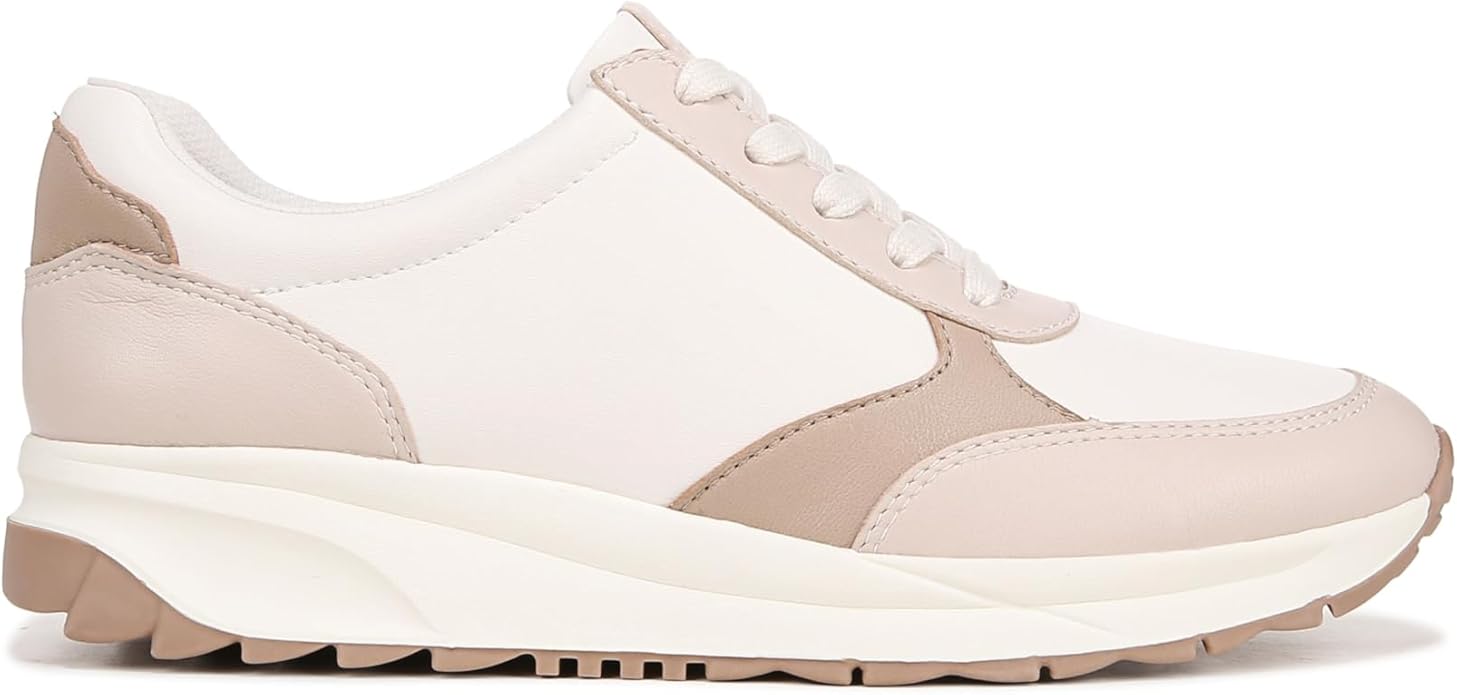 Giày nữ VNXK Naturalizer Women's Shay Lace Up Sneaker Color Beige Multi Leather - Giày nữ xuất Mỹ, Âu