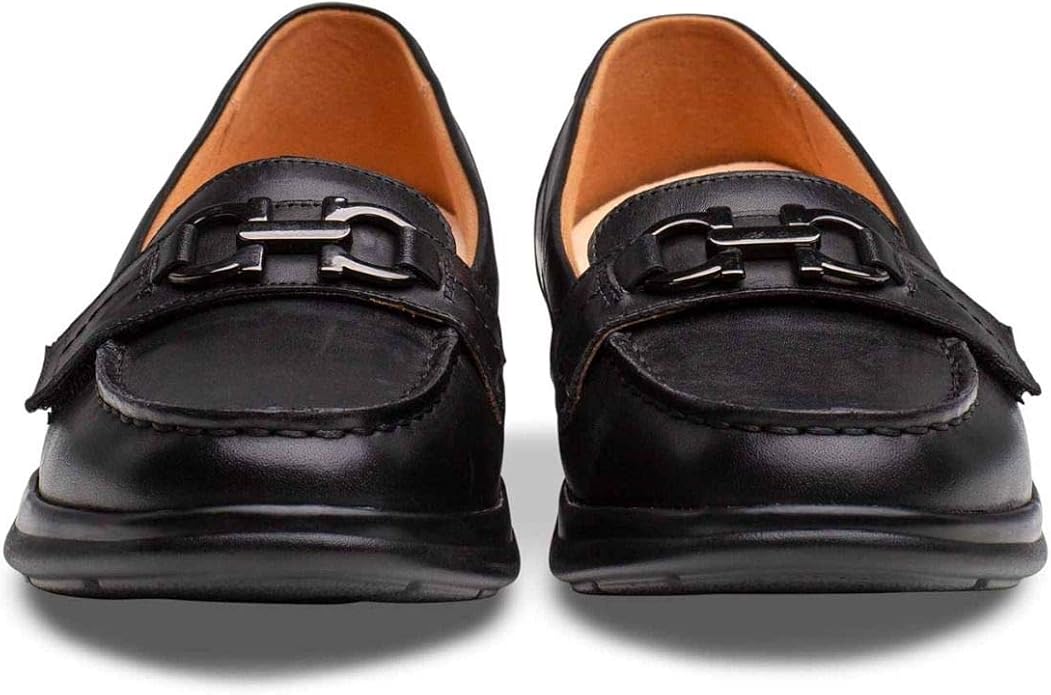 Giày Nữ Dr. Comfort Mallory Diabetic Dress Shoes-Easy Off Leather Slip On Diabetic Shoes for Women with Micro-Suede Lining - Giày nữ xuất khẩu Âu, Mỹ