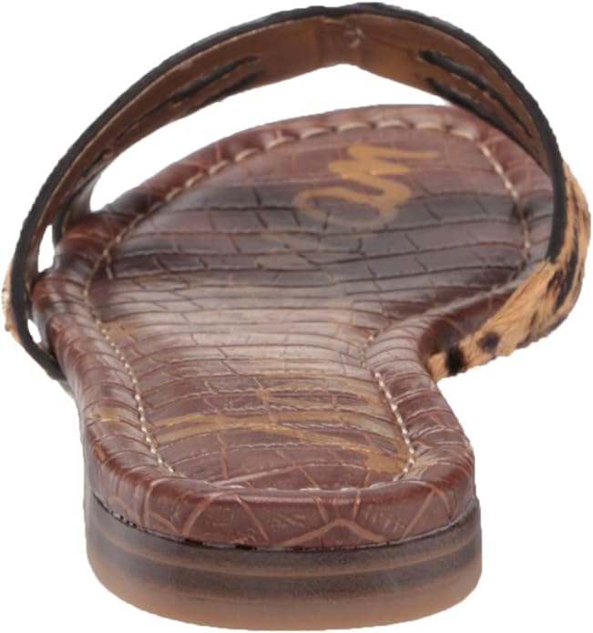 Dép Sandal nữ Sam Edelman Bay Cutout Slides Tan Leopard Print New - Giày xuất khẩu Âu, Mỹ