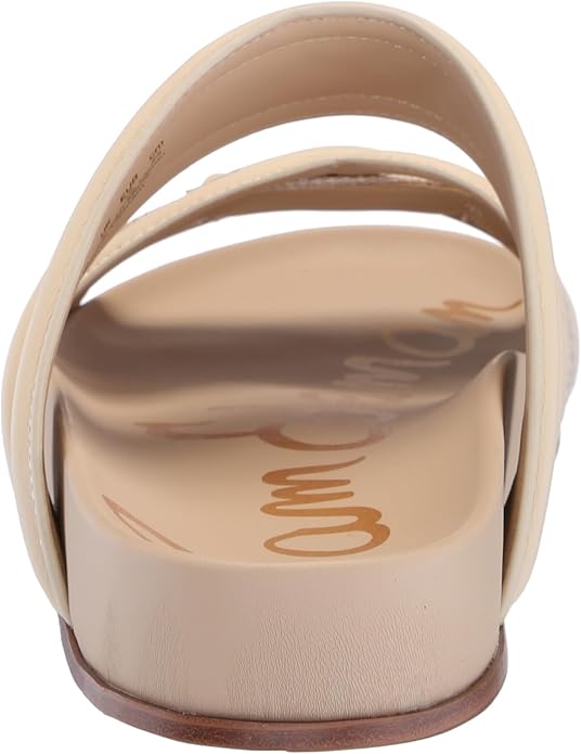 Sandal nữ Sam Edelman Women's Rowan Slide Sandal Light Natural Linen - Giày xuất Mỹ