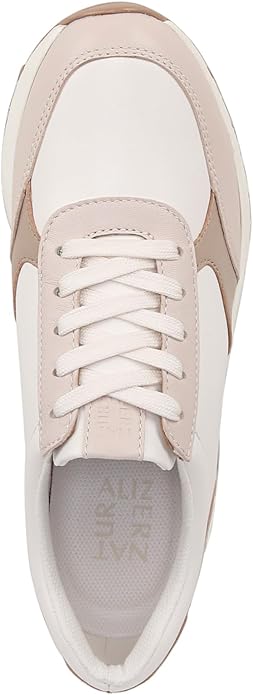 Giày nữ VNXK Naturalizer Women's Shay Lace Up Sneaker Color Beige Multi Leather - Giày nữ xuất Mỹ, Âu