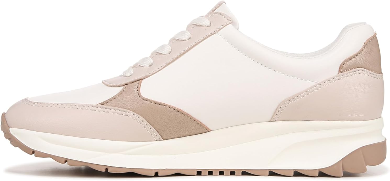Giày nữ VNXK Naturalizer Women's Shay Lace Up Sneaker Color Beige Multi Leather - Giày nữ xuất Mỹ, Âu