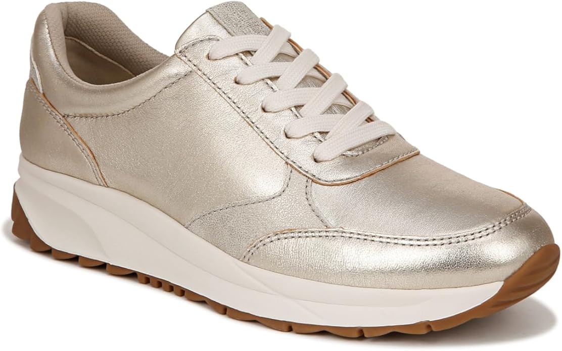 Giày Nữ Naturalizer Women's Shay Lace-Up Fashion Sneaker Color Champagne Metallic Leather - Giày nữ xuất khẩu Âu, Mỹ