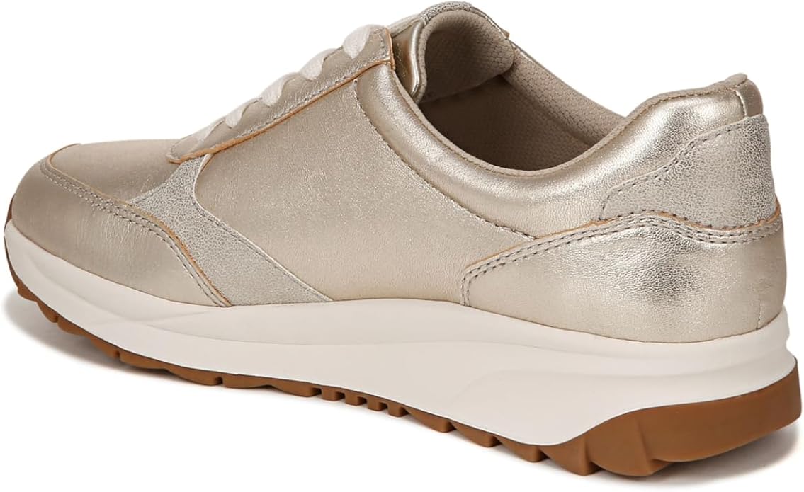 Giày Nữ Naturalizer Women's Shay Lace-Up Fashion Sneaker Color Champagne Metallic Leather - Giày nữ xuất khẩu Âu, Mỹ
