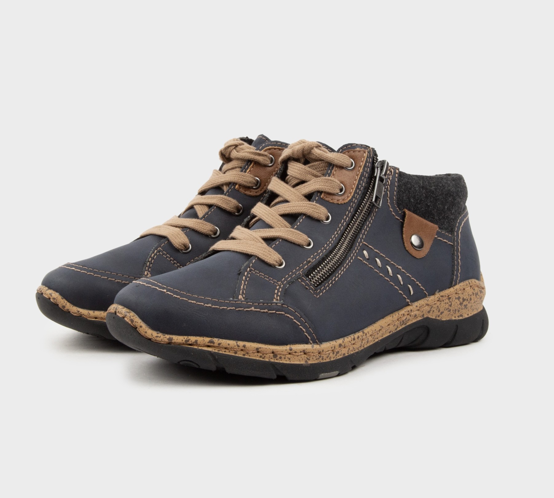 Giày nam da thật Men's Sneaker Hush Puppies (Xanh) - Giày nam xuất khẩu Mỹ, Eu