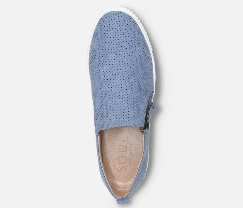 Giày Sneaker Nữ SOUL Turner Slip On Sneaker Blue Synthetic - Giày nữ xuất khẩu Âu, Mỹ