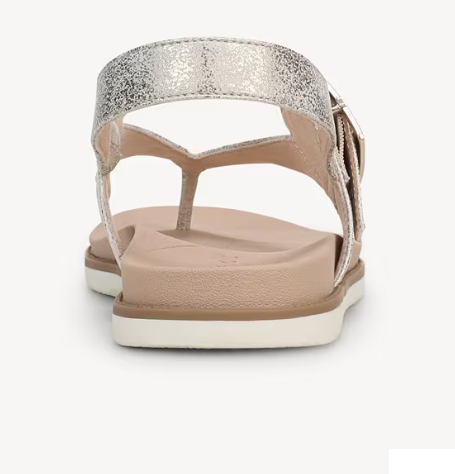 Sandal nữ Dr. Scholl's Women's So Chill Thong Sandal Color  Light Gold Faux Leather - Giày xuất dư Mỹ