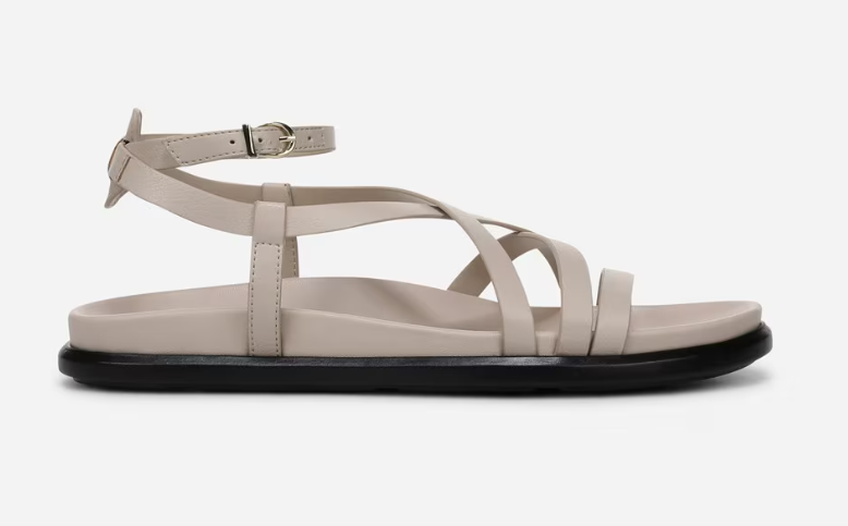 Sandal nữ Naturalizer Women's Fame Sandal Color Ivory Mist Faux Leather- Giày nữ xuất dư Âu, Mỹ