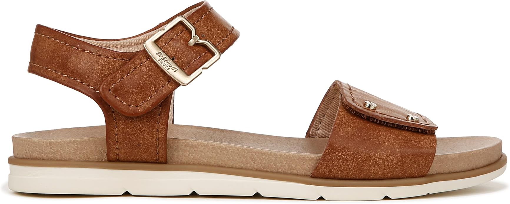 Sandal nữ Dr. Scholl's Shoes Womens Nicely Fun Adjustable Faux Leather Slingback Sandals - Giày xuất dư Mỹ