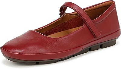 Giày nữ Naturalizer Women's Behold Mary Jane Ballet Flat Color Cranberry Leather - Giày nữ xuất Mỹ, Âu
