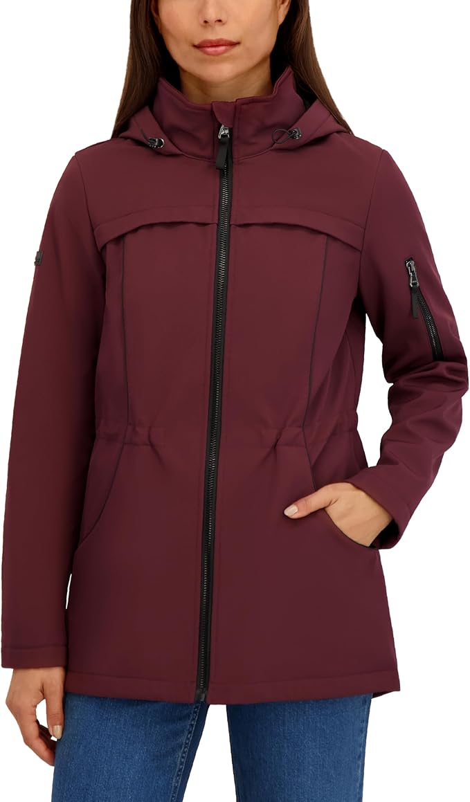 Áo Khoác Nữ Xuất Dư HFX Mellow Pile Lined Jacket – Màu Garnet | Hàng Chuẩn Âu Mỹ, Giá Giảm Cực Sốc