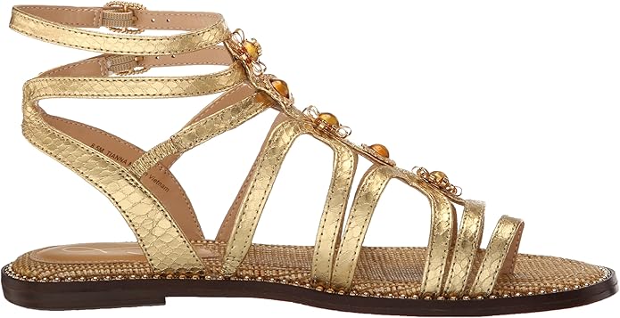 Sandal nữ Sam Edelman Tianna Gladiator Sandal Color  Gold Print - Giày nữ xuất dư Âu, Mỹ