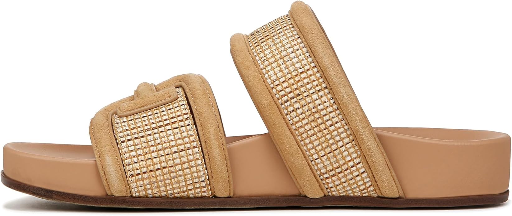 Sandal nữ Sam Edelman Womens Rowan Slide Sandal Sand Dune Multi - Giày xuất Mỹ