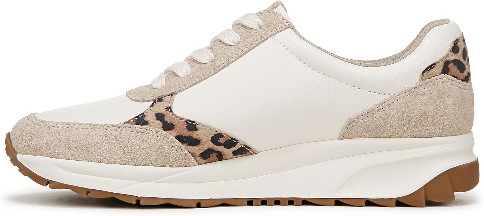 Giày nữ VNXK Naturalizer Women's Shay Sneaker Color: White/Leopard Leather - Giày nữ xuất Mỹ, Âu