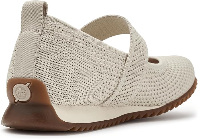 Giày nữ BORN Women's Newbury Jane Shoe Color Cream Knit (White) - Giày nữ xuất khẩu Mỹ, Eu