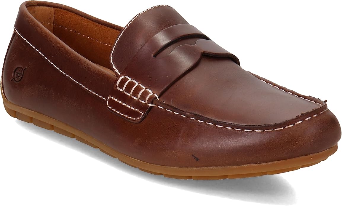 Giày lười nam da sáp thật BORN Men's, Andes Loafer - Giày nam xuất khẩu Mỹ, Eu