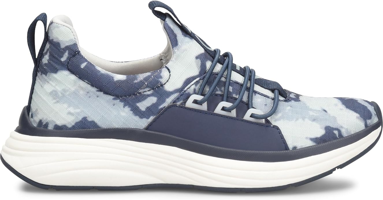 Giày Thể Thao Nữ ALIGN Nurse Mates Align Theora Shoe | Orthotic Insole | Stretch Fabric | Light Weight | Slip Resistant | Blue Tie - Giày nữ xuất khẩu Âu, Mỹ