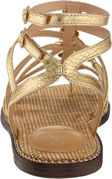 Sandal nữ Sam Edelman Tianna Gladiator Sandal Color  Gold Print - Giày nữ xuất dư Âu, Mỹ