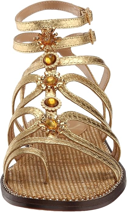 Sandal nữ Sam Edelman Tianna Gladiator Sandal Color  Gold Print - Giày nữ xuất dư Âu, Mỹ