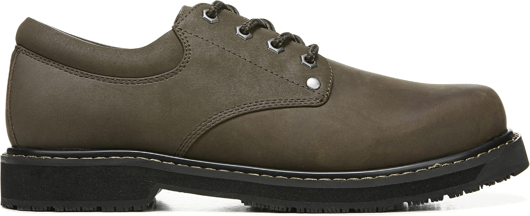 Giày da nam da sáp thật Dr. Scholl's Shoes Men's Harrington II Slip Resistant Work Oxford - Giày nam xuất khẩu Mỹ