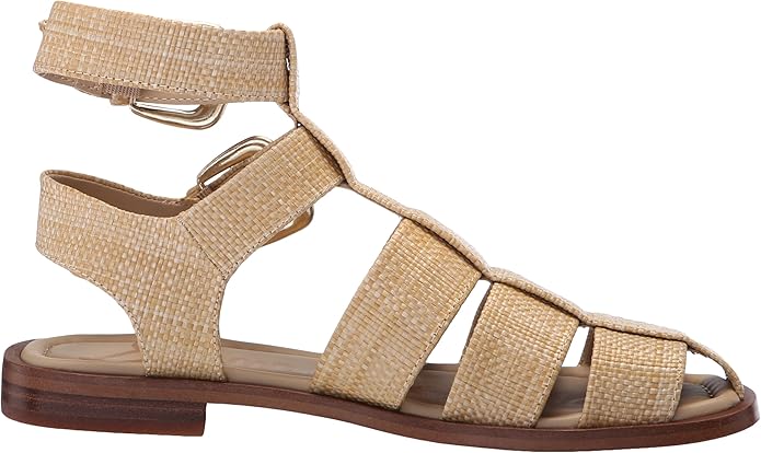 Sandal nữ Sam Edelman Dawn Fisherman Sandal Color  Bleached Beechwood Weave - Giày nữ xuất dư Âu, Mỹ
