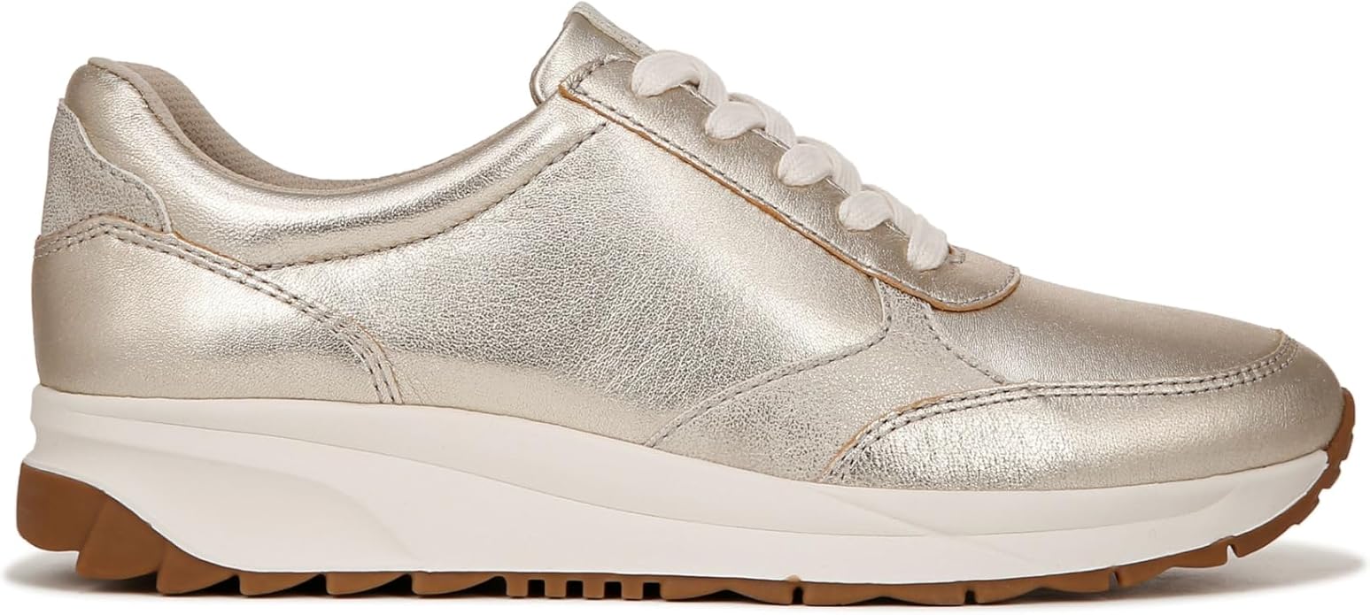 Giày Nữ Naturalizer Women's Shay Lace-Up Fashion Sneaker Color Champagne Metallic Leather - Giày nữ xuất khẩu Âu, Mỹ