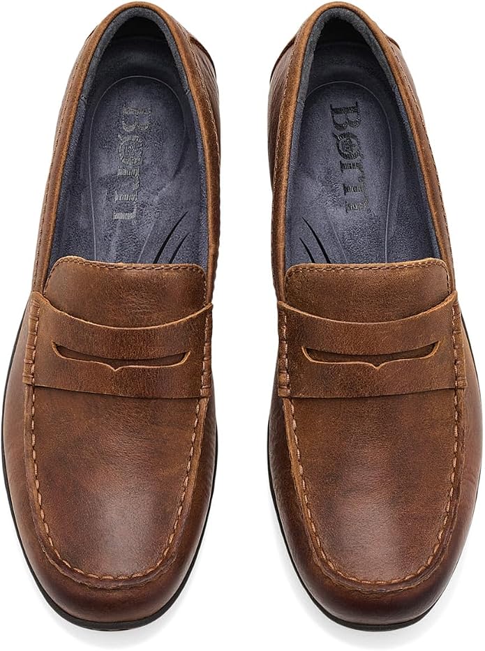 Giày lười nam da thật BORN Men's Wendell Shoe Color Tan - Giày nam xuất khẩu Mỹ, Eu